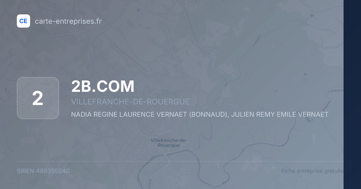 2B.COM — 489355040 — fiche entreprise