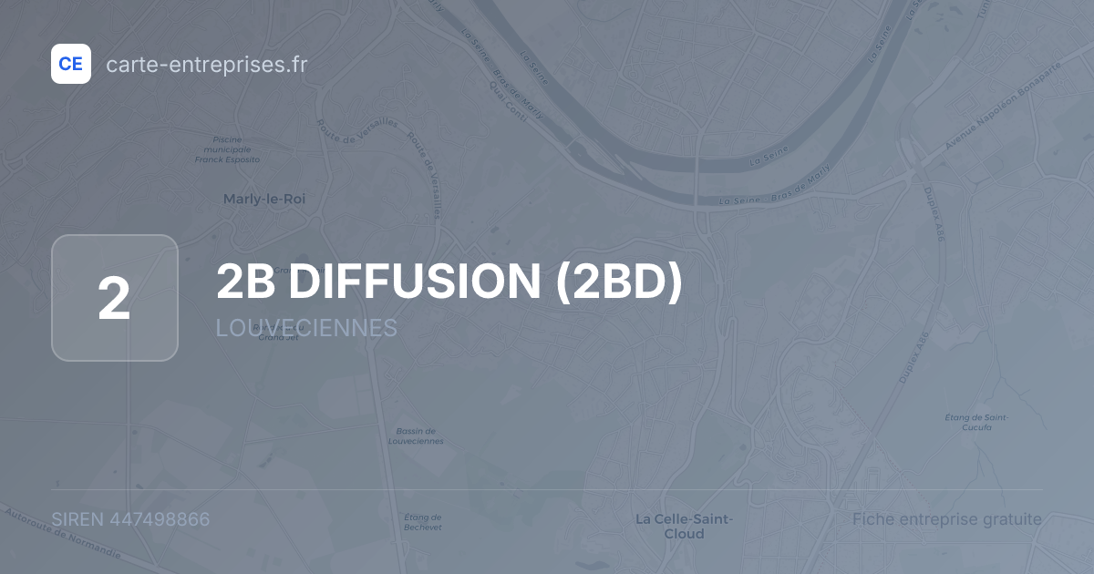 2B DIFFUSION (2BD) — 447498866 — fiche entreprise