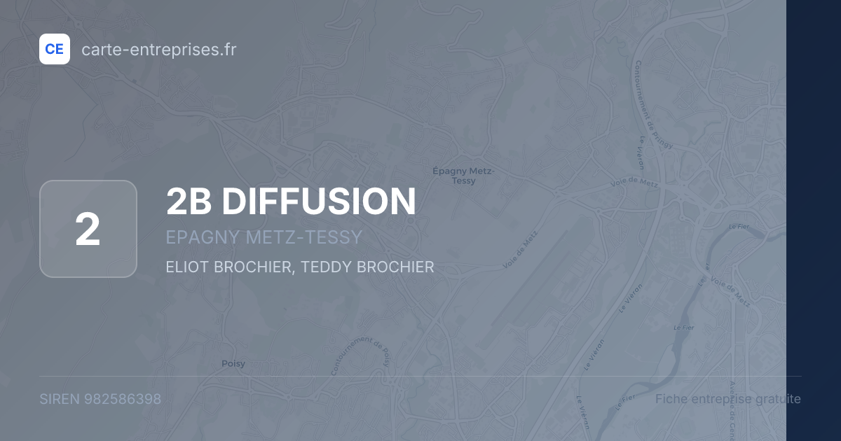 2B DIFFUSION — 982586398 — fiche entreprise