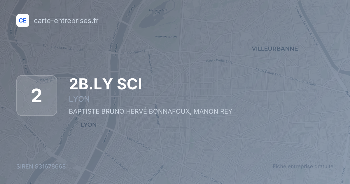 2B.LY SCI — 931678668 — fiche entreprise