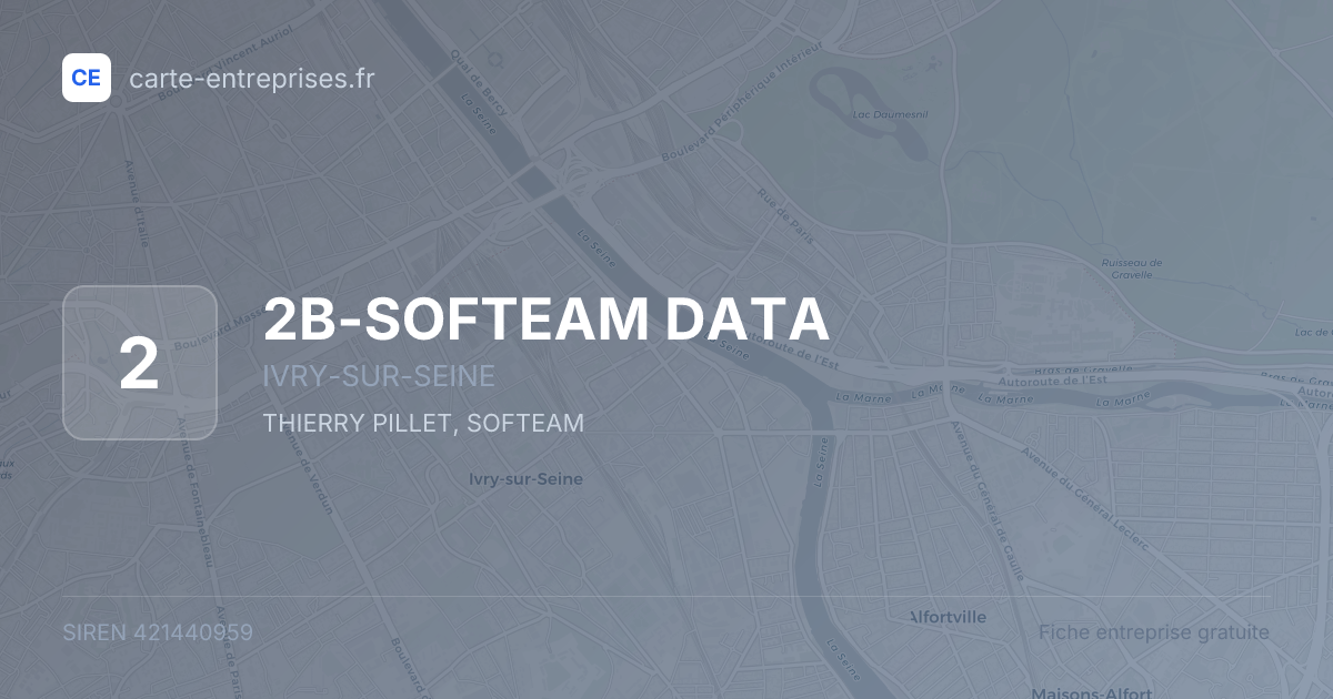 2B-SOFTEAM DATA — 421440959 — fiche entreprise