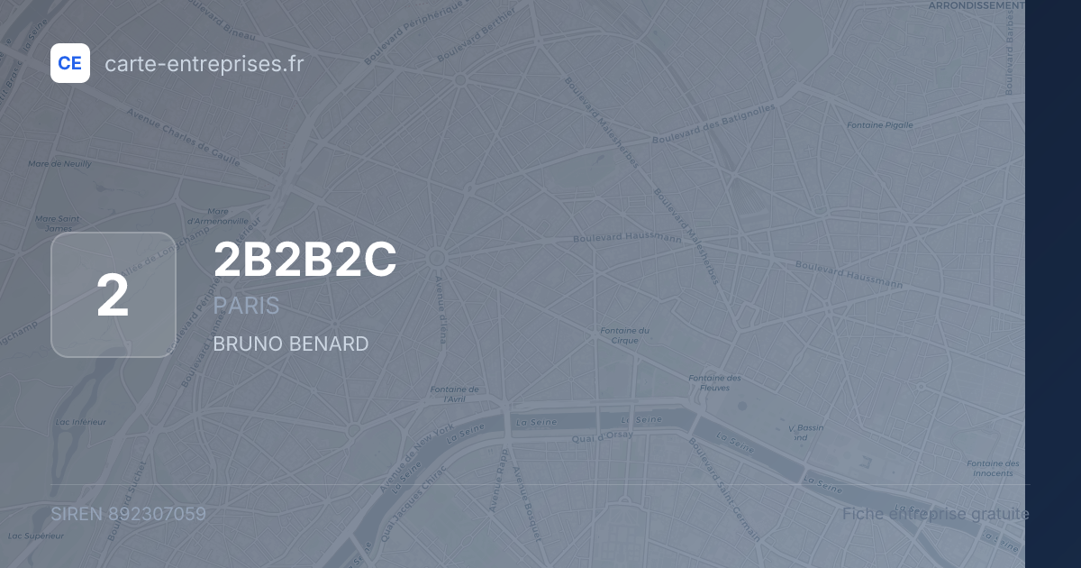 2B2B2C — 892307059 — fiche entreprise