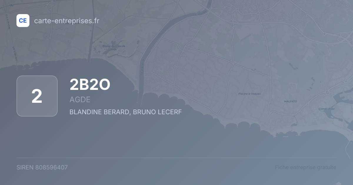 2B2O — 808596407 — fiche entreprise