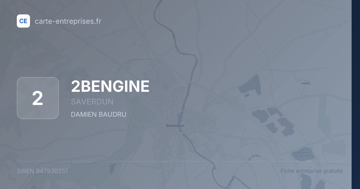 2BENGINE — 947930251 — fiche entreprise