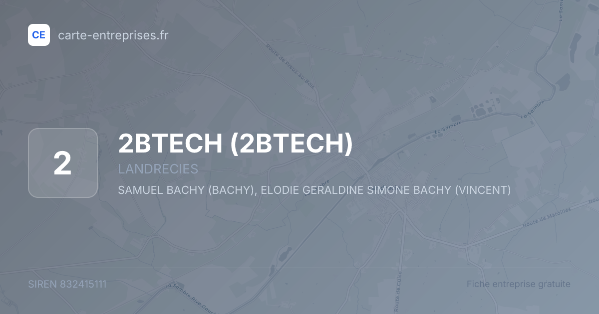 2BTECH — 832415111 — fiche entreprise