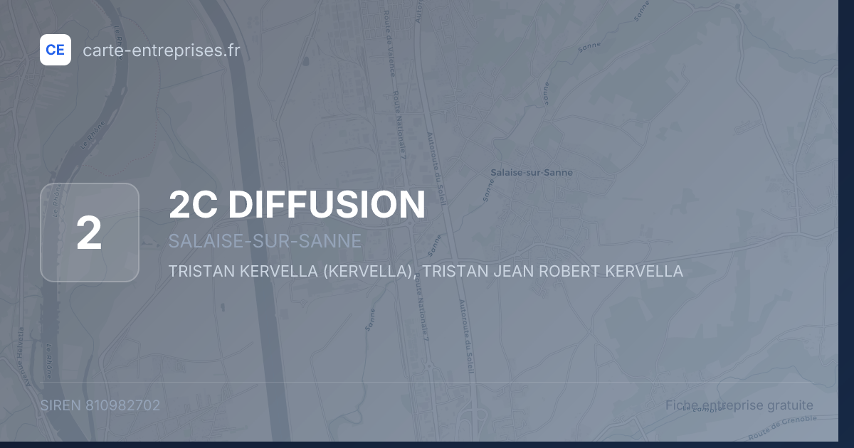 2C DIFFUSION — 810982702 — fiche entreprise