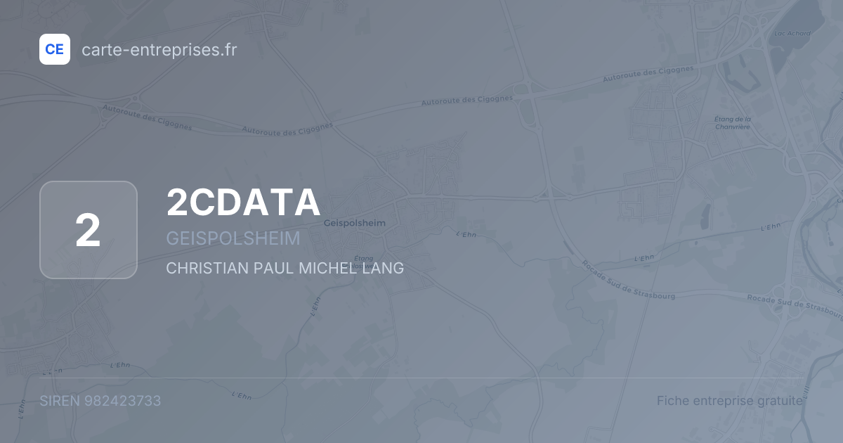 2CDATA — 982423733 — fiche entreprise