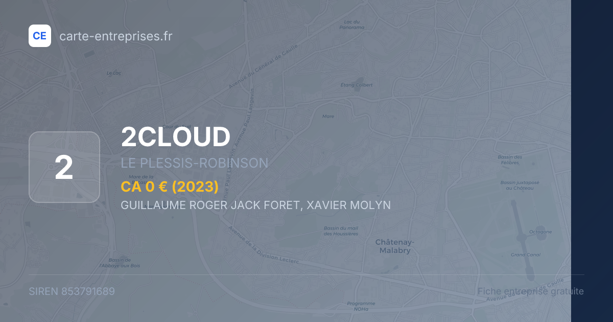 2CLOUD — 853791689 — fiche entreprise