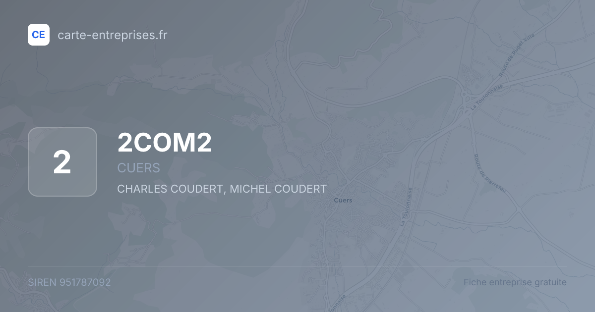 2COM2 — 951787092 — fiche entreprise