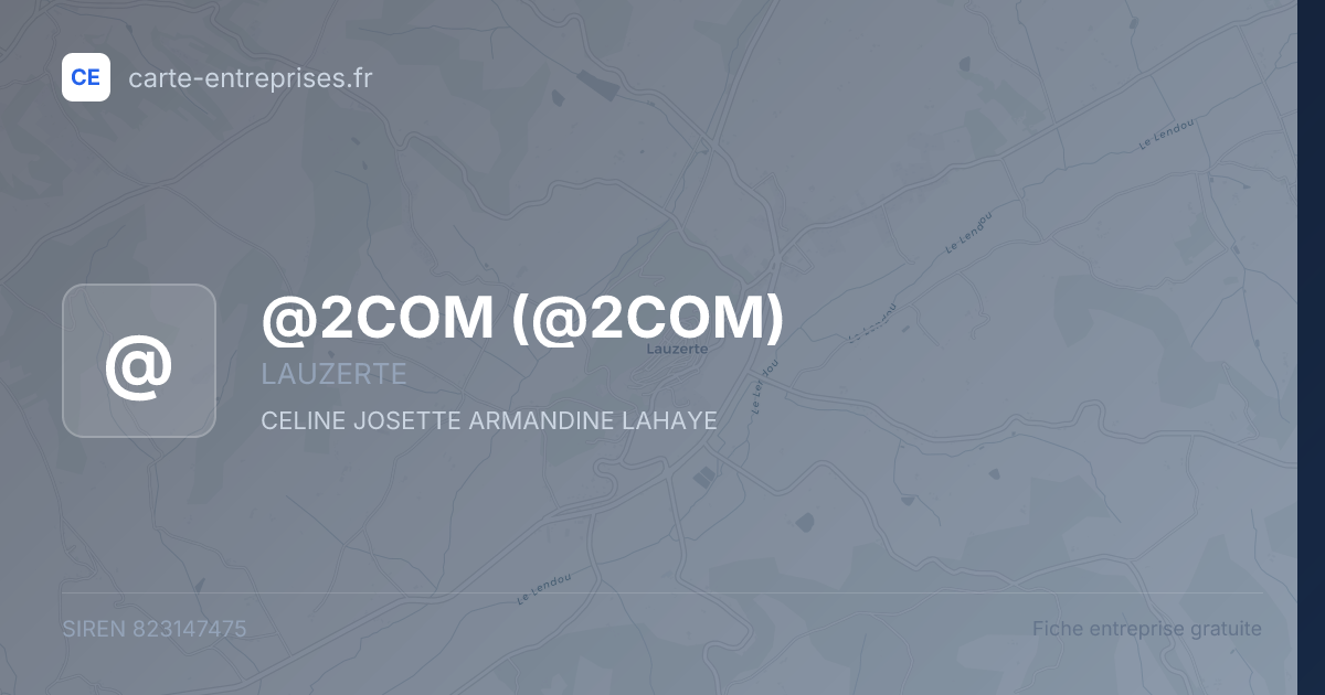 @2COM — 823147475 — fiche entreprise