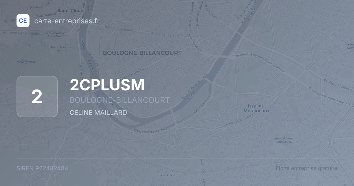 2CPLUSM — 922482484 — fiche entreprise