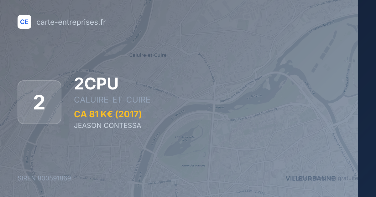 2CPU — 800591869 — fiche entreprise