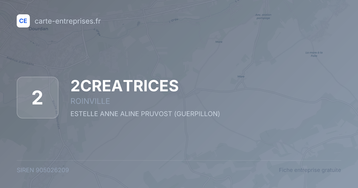 2CREATRICES — 905026209 — fiche entreprise