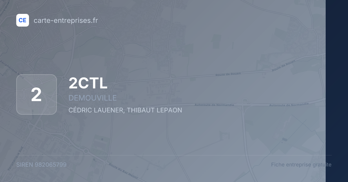 2CTL — 982065799 — fiche entreprise