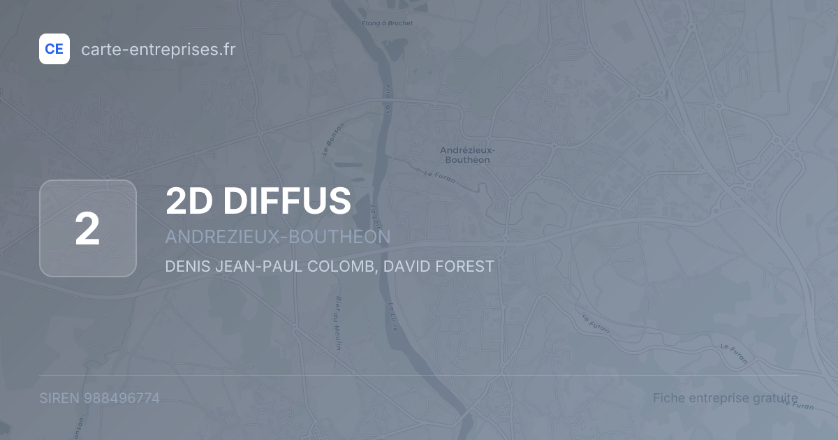 2D DIFFUS — 988496774 — fiche entreprise