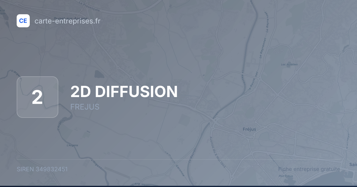 2D DIFFUSION — 349832451 — fiche entreprise