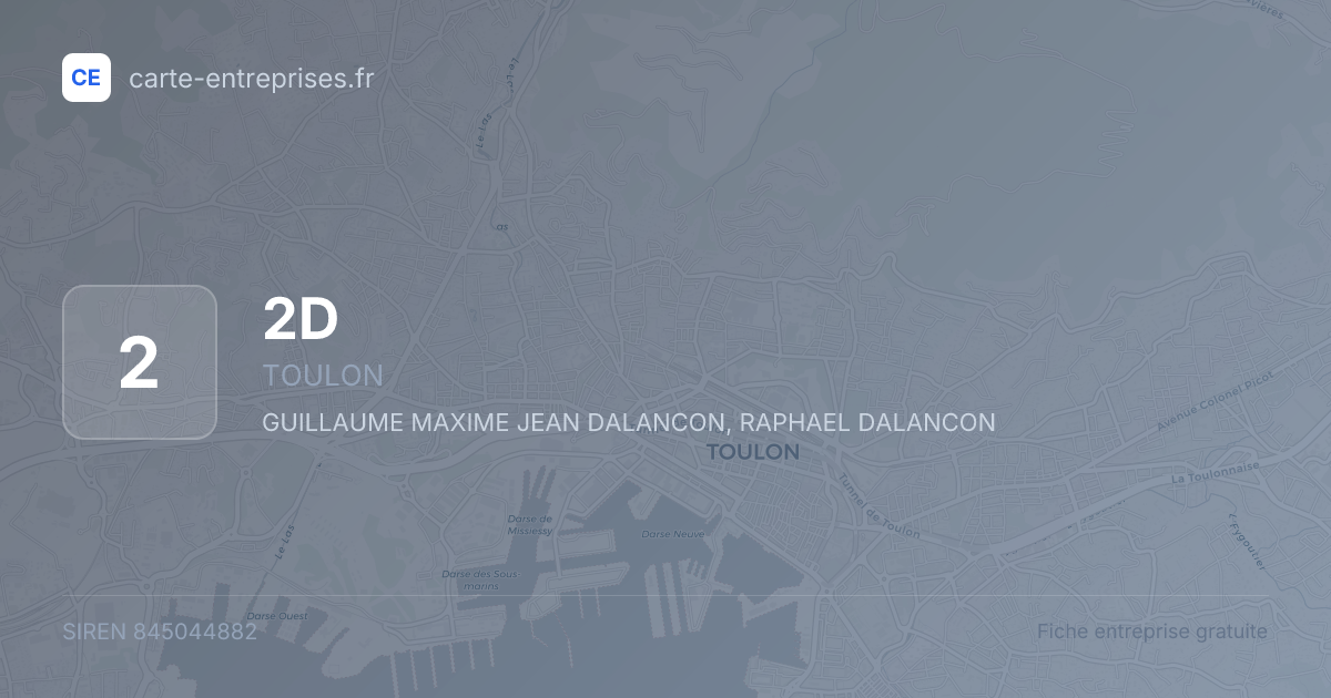 2D — 845044882 — fiche entreprise