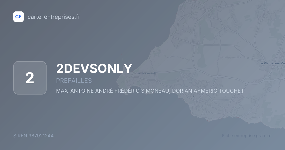 2DEVSONLY — 987921244 — fiche entreprise