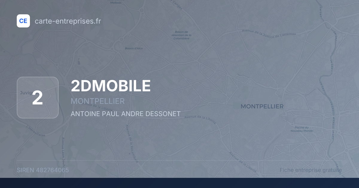 2DMOBILE — 482764065 — fiche entreprise