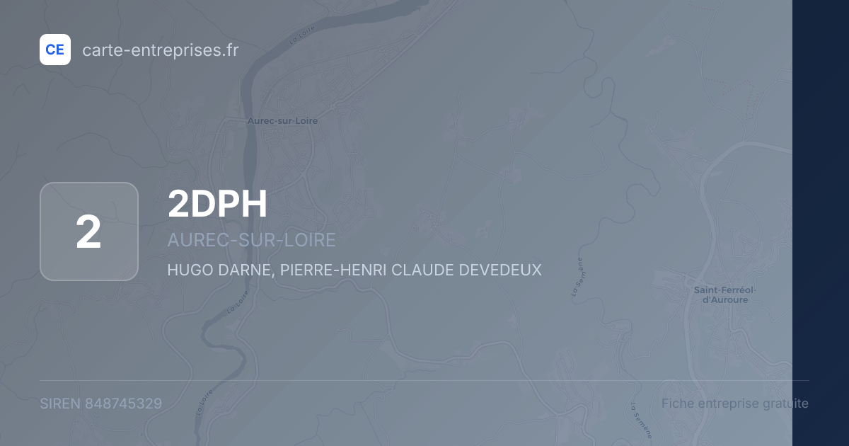 2DPH — 848745329 — fiche entreprise
