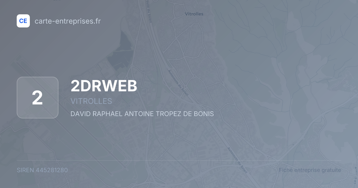 2DRWEB — 445281280 — fiche entreprise