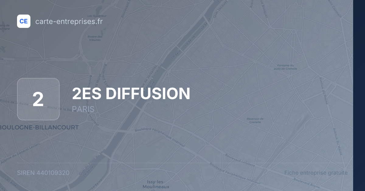 2ES DIFFUSION — 440109320 — fiche entreprise