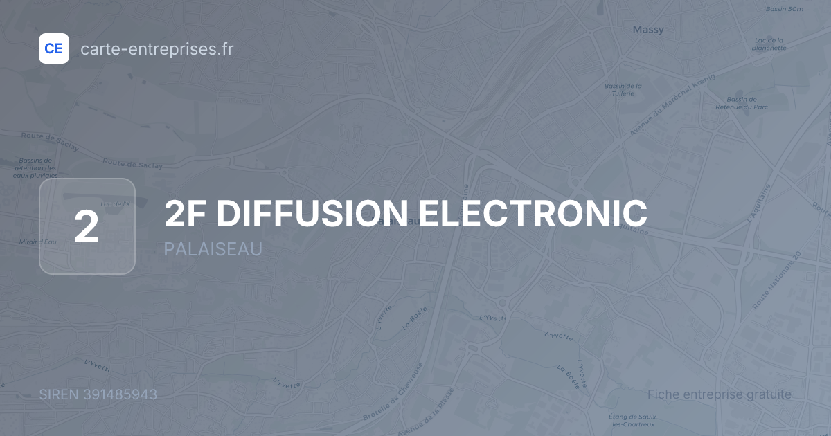 2F DIFFUSION ELECTRONIC — 391485943 — fiche entreprise