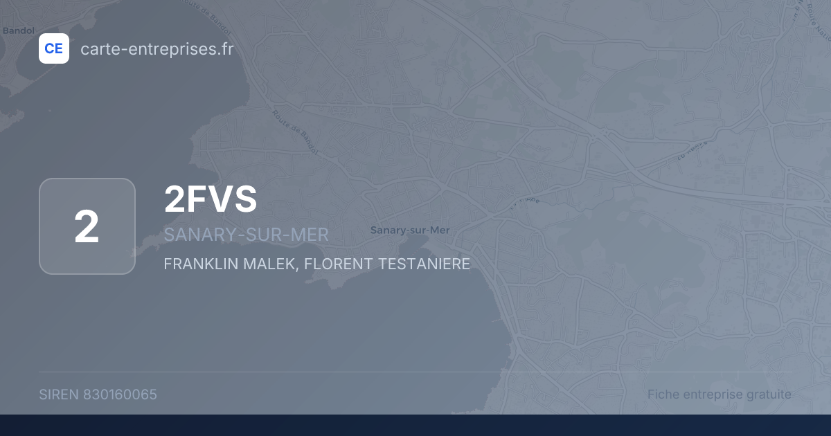 2FVS — 830160065 — fiche entreprise