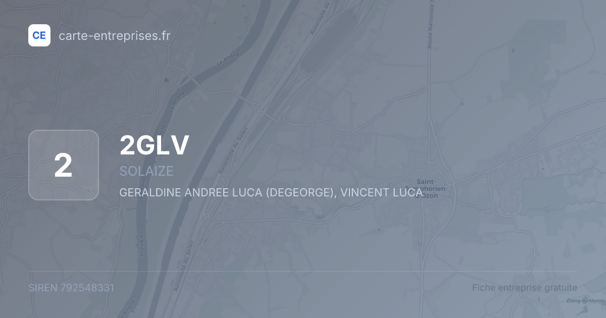 2GLV — 792548331 — fiche entreprise