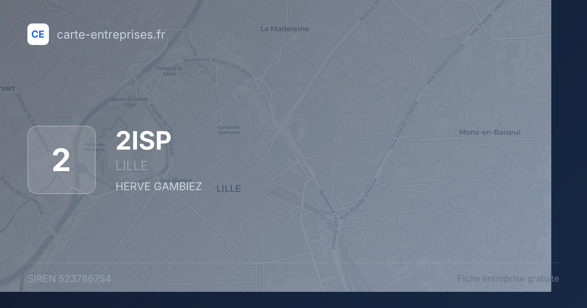 2ISP — 523786754 — fiche entreprise
