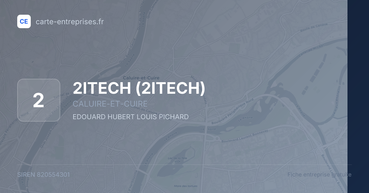2ITECH — 820554301 — fiche entreprise