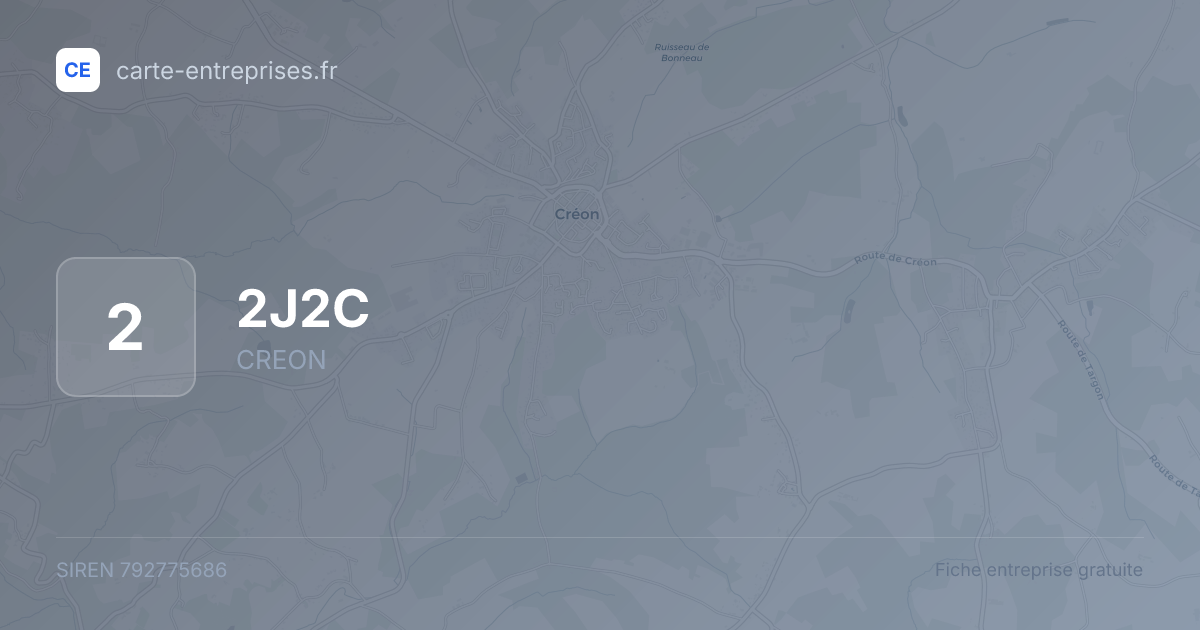 2J2C — 792775686 — fiche entreprise