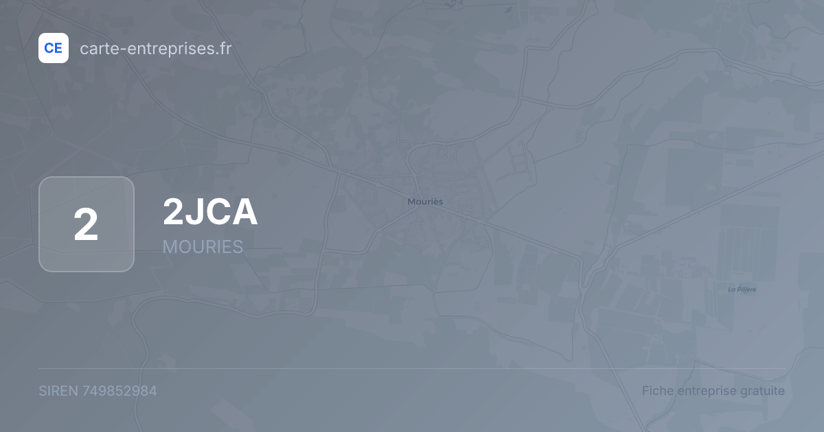 2JCA — 749852984 — fiche entreprise