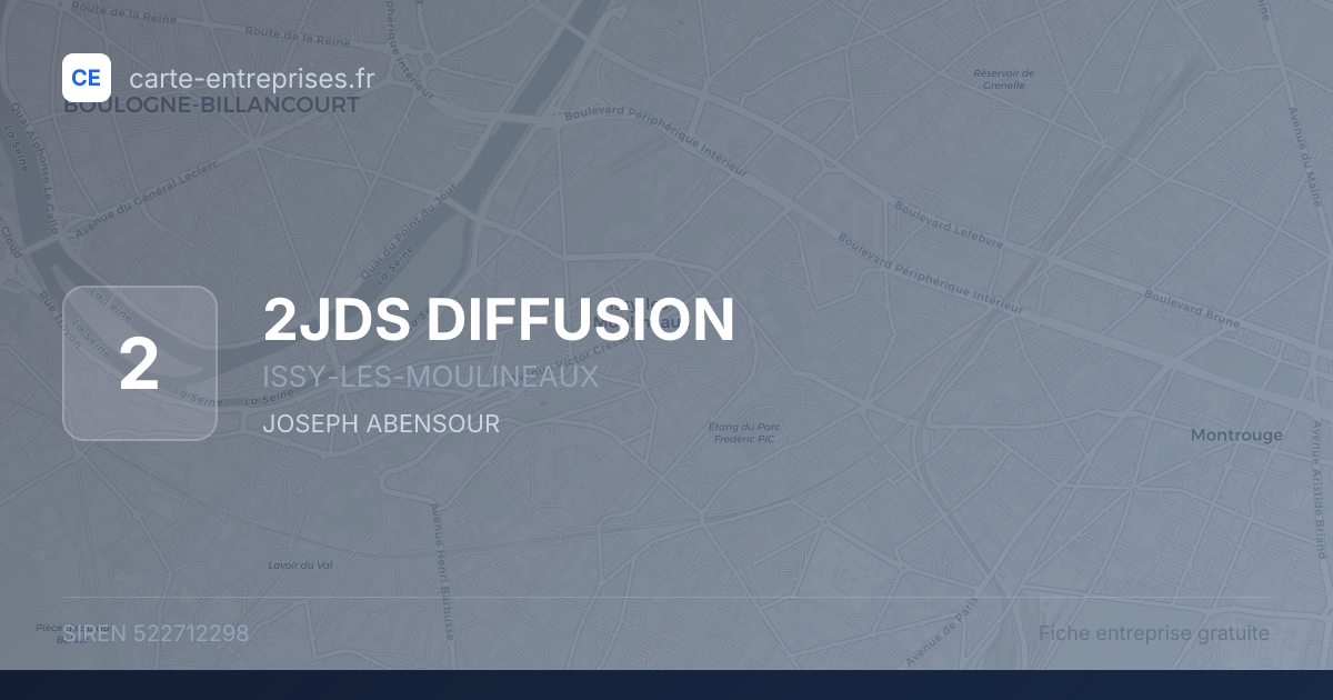 2JDS DIFFUSION — 522712298 — fiche entreprise