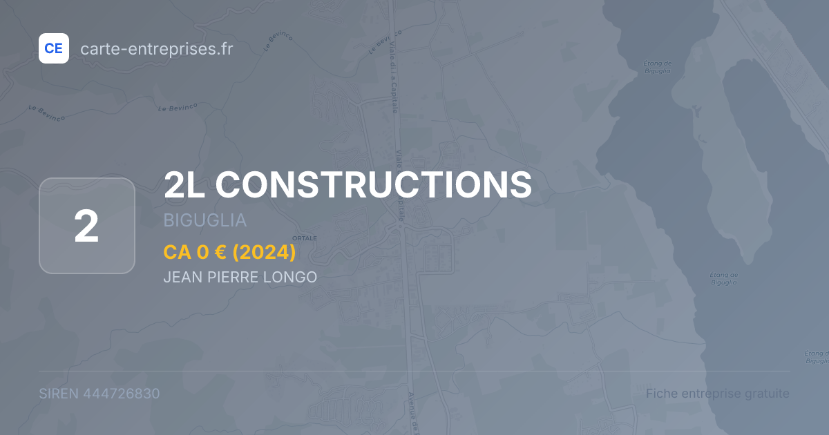 2L CONSTRUCTIONS — 444726830 — fiche entreprise