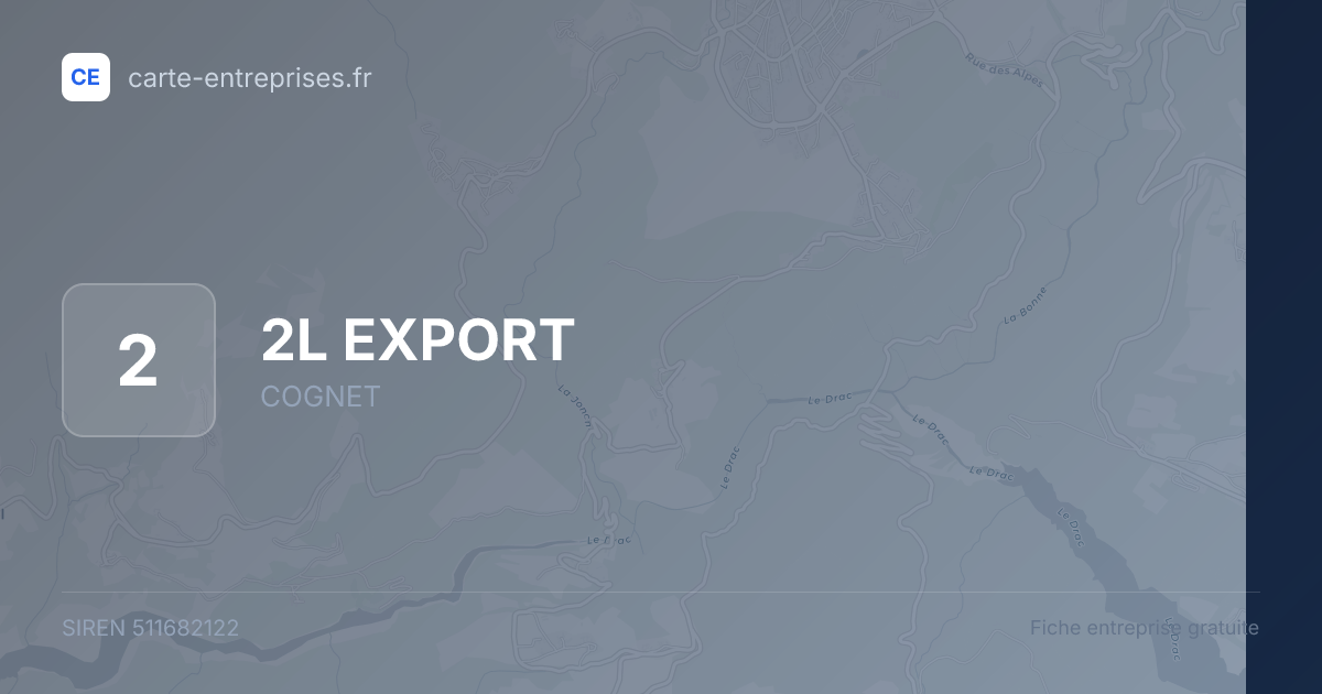 2L EXPORT — 511682122 — fiche entreprise
