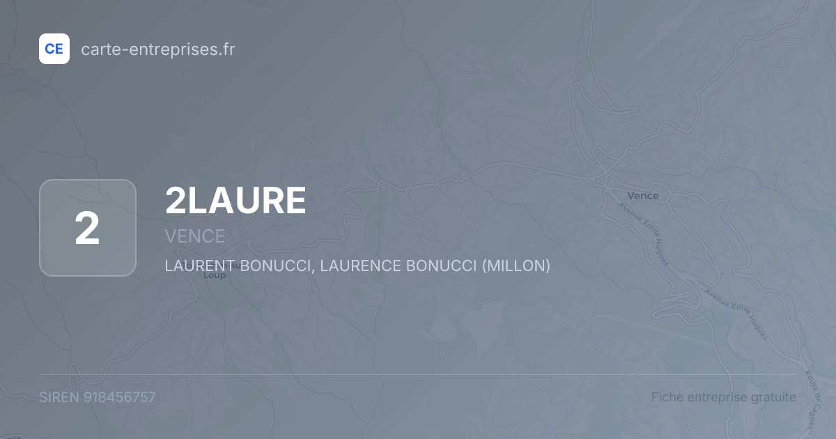 2LAURE — 918456757 — fiche entreprise