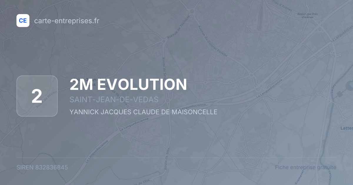 2M EVOLUTION — 832836845 — fiche entreprise