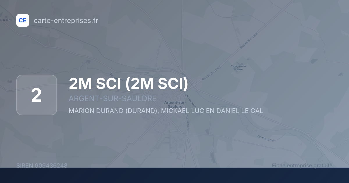 2M SCI — 909436248 — fiche entreprise