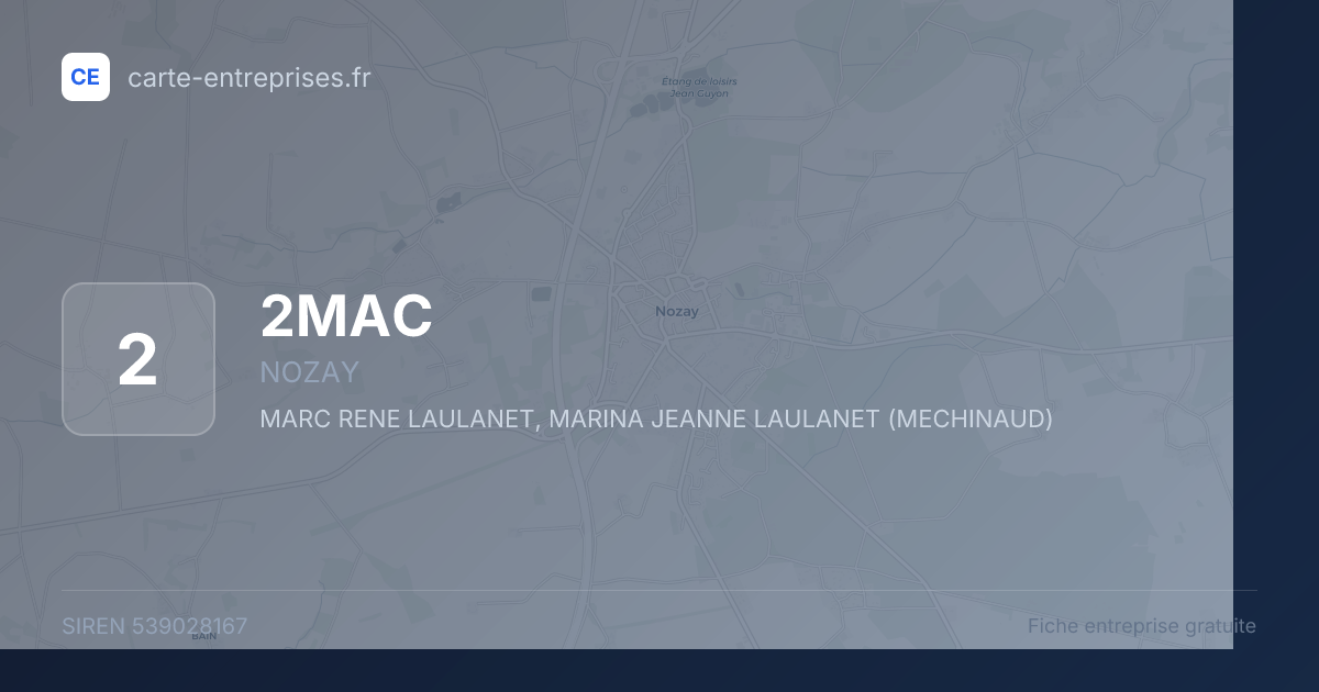 2MAC — 539028167 — fiche entreprise