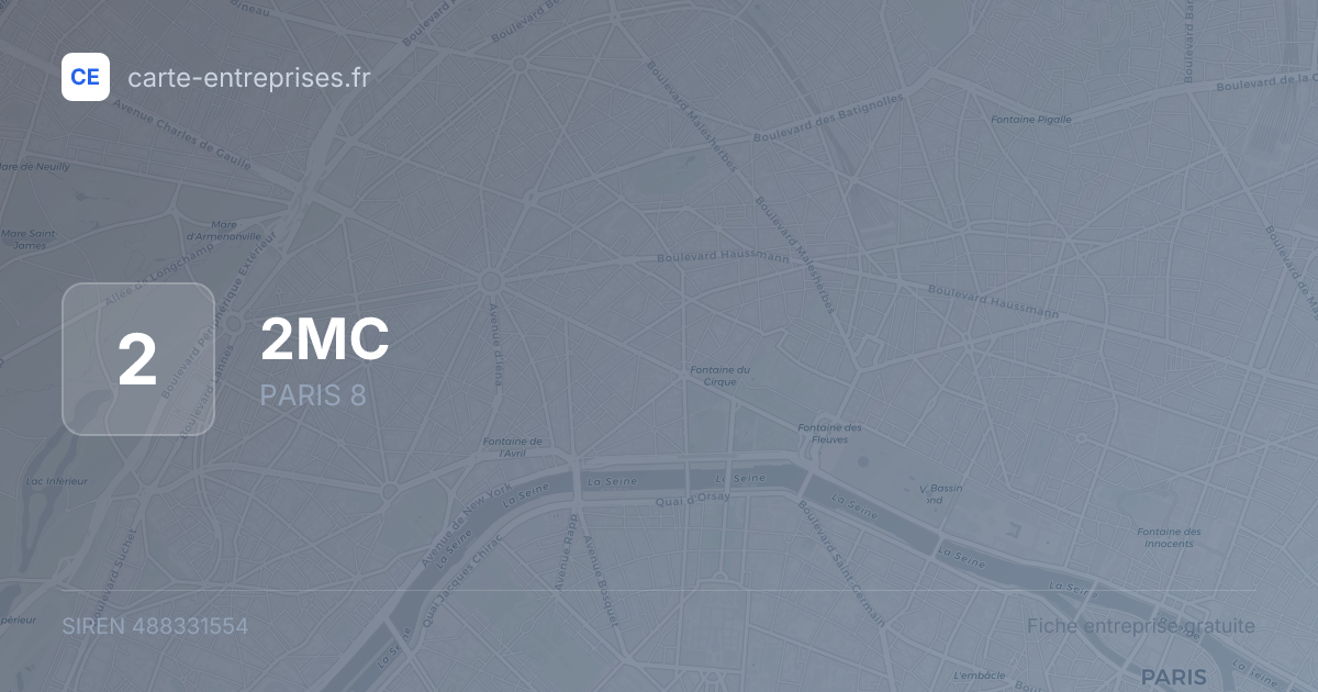 2MC — 488331554 — fiche entreprise