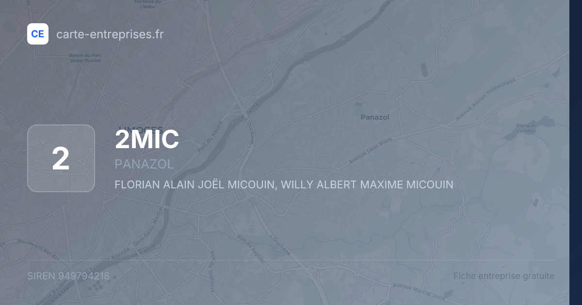 2MIC — 949794218 — fiche entreprise