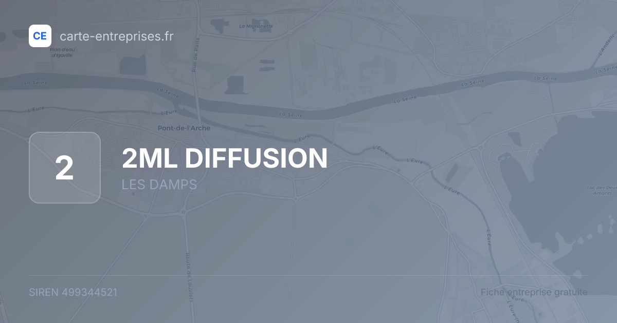 2ML DIFFUSION — 499344521 — fiche entreprise