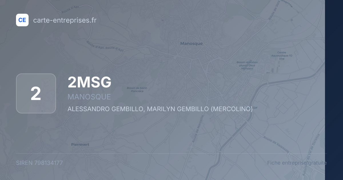 2MSG — 798134177 — fiche entreprise