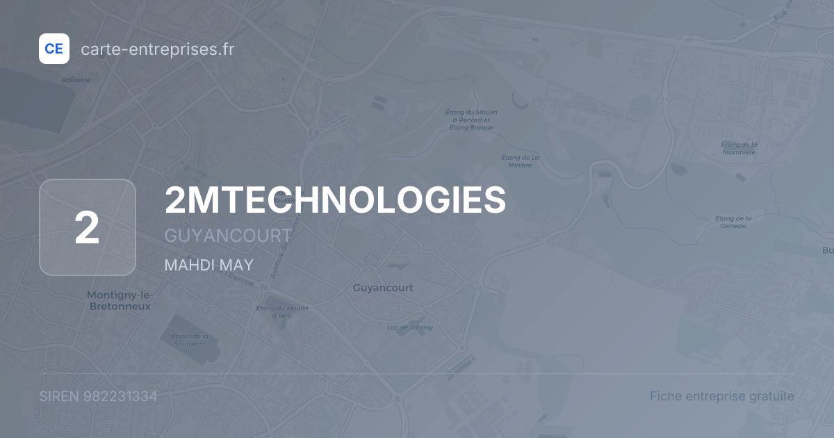2MTECHNOLOGIES — 982231334 — fiche entreprise