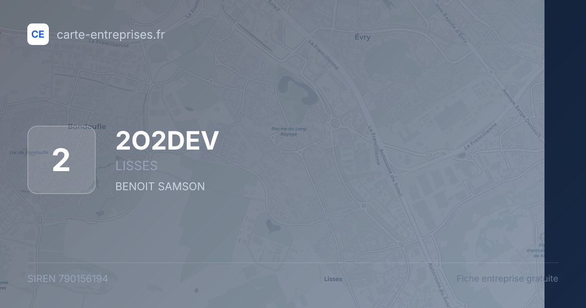 2O2DEV — 790156194 — fiche entreprise