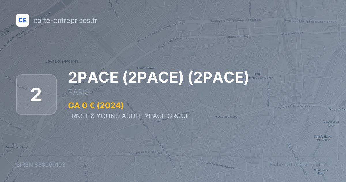 2PACE (2PACE) (2PACE) — 888969193 — fiche entreprise