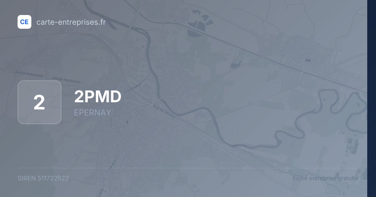 2PMD — 511722522 — fiche entreprise