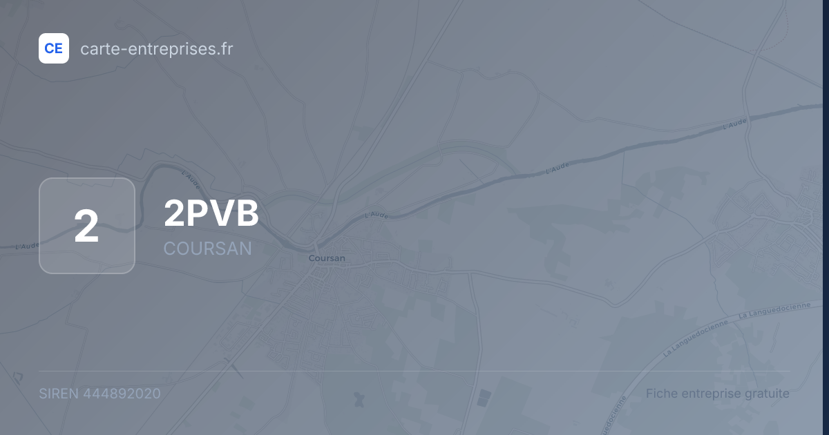 2PVB — 444892020 — fiche entreprise
