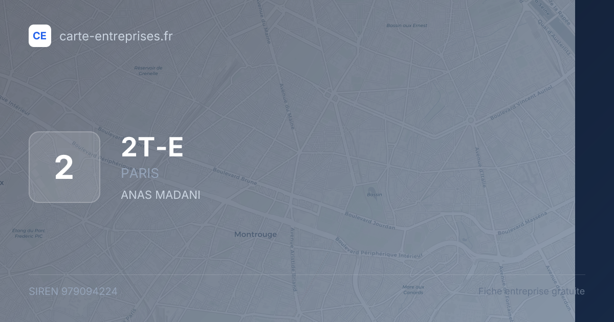 2T-E — 979094224 — fiche entreprise